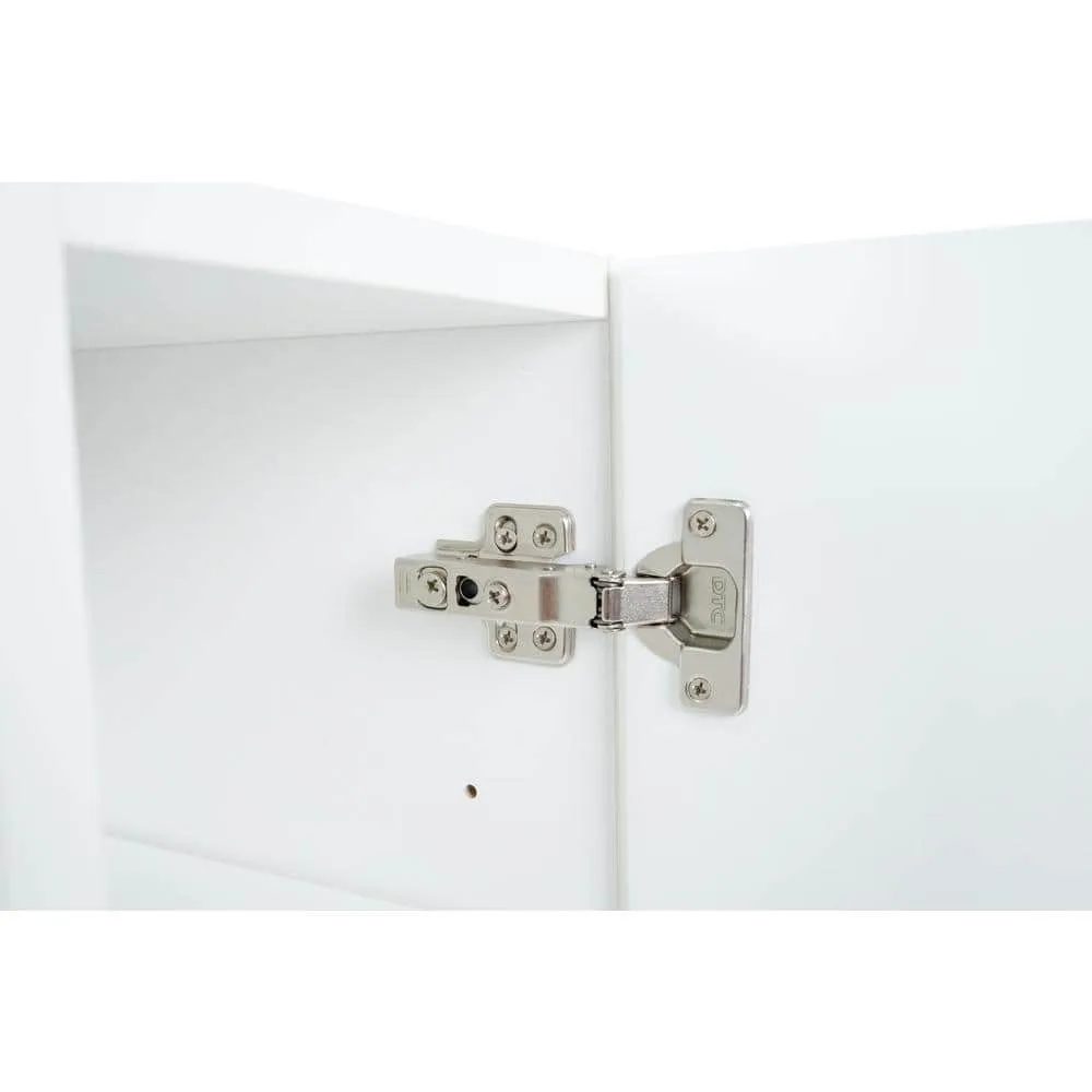 Cambridge Radiance 12 in. W x 12 in. D x 30 in. H Ready to Assemble Slab Wall Kitchen Cabinet in White Gloss, photo 9 of 10