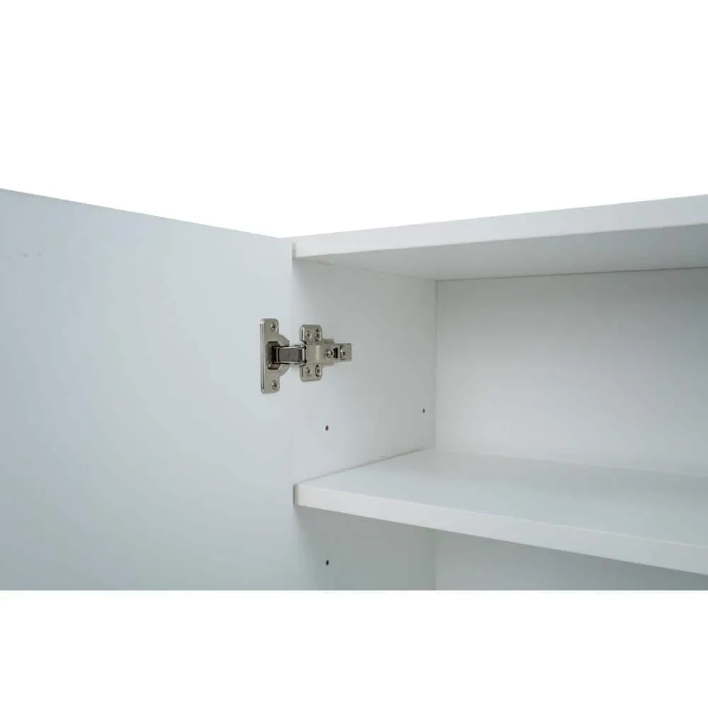 Cambridge Radiance 27 in. W x 12 in. D x 30 in. H Ready to Assemble Slab Wall Kitchen Cabinet in White Gloss, photo 9 of 11