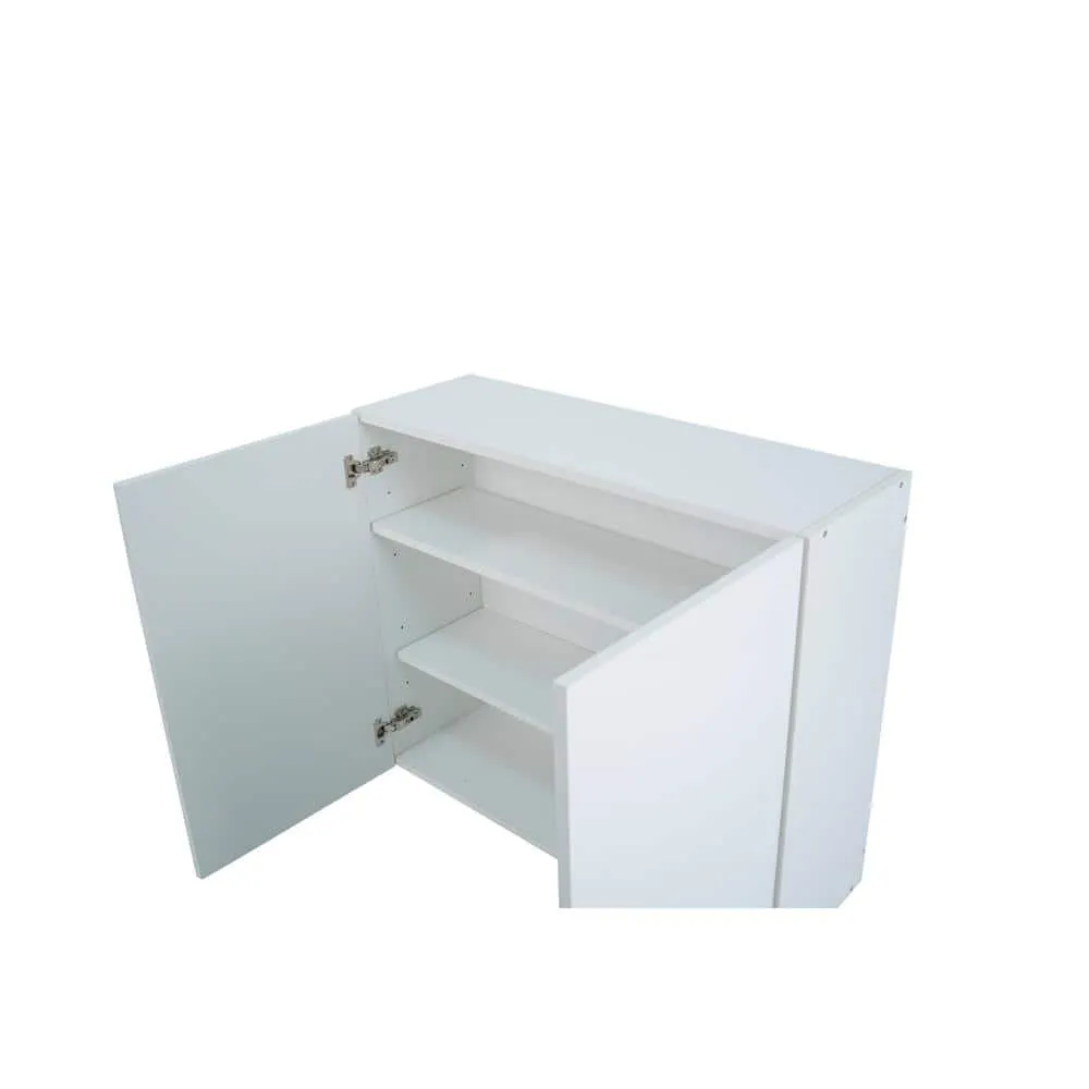 Cambridge Radiance 27 in. W x 12 in. D x 30 in. H Ready to Assemble Slab Wall Kitchen Cabinet in White Gloss, photo 8 of 11