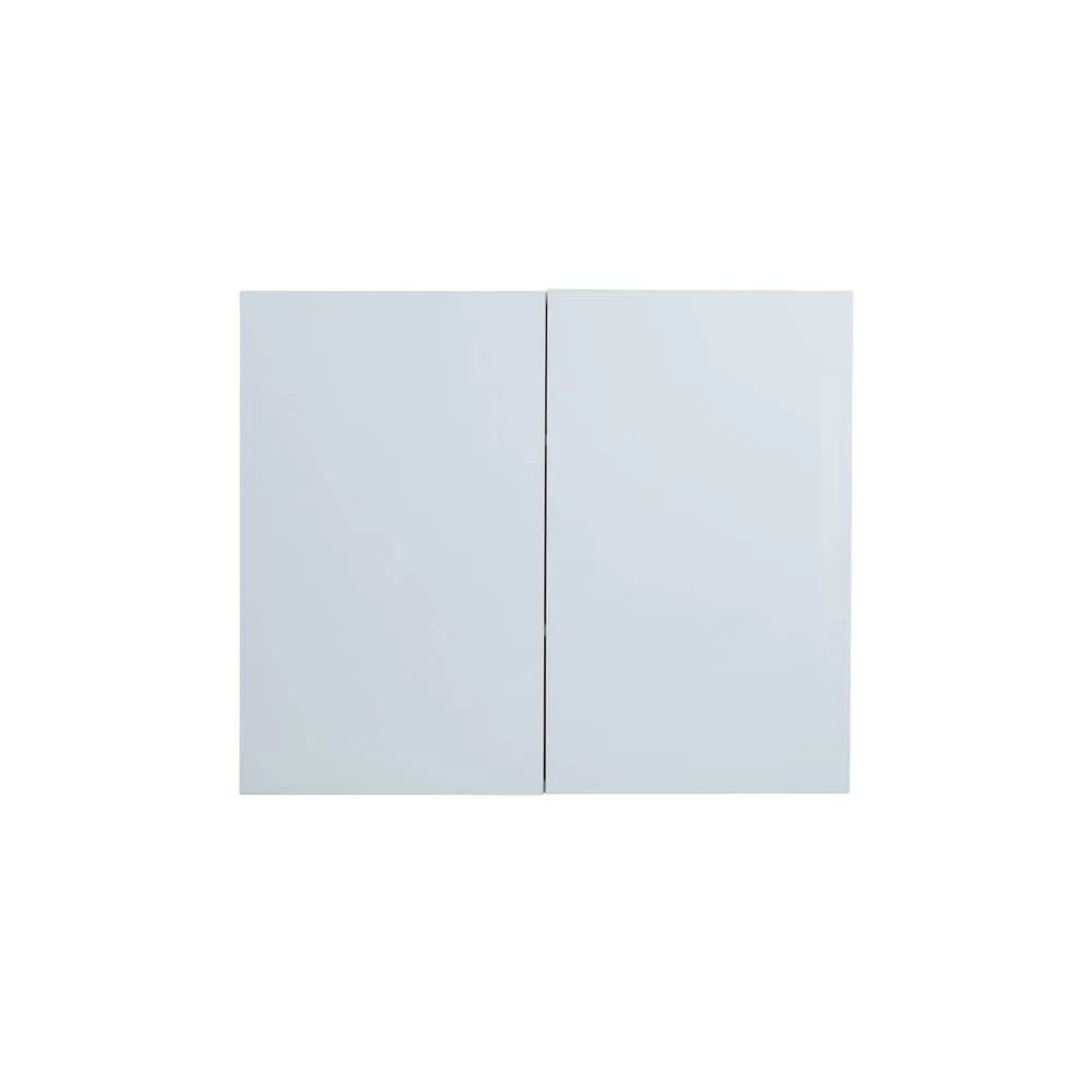 Cambridge Radiance 30 in. W x 12 in. D x 30 in. H Ready to Assemble Slab Wall Kitchen Cabinet in White Gloss, photo 5 of 11