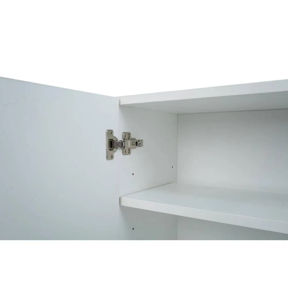 Cambridge Radiance 30 in. W x 12 in. D x 30 in. H Ready to Assemble Slab Wall Kitchen Cabinet in White Gloss, photo 10 of 11