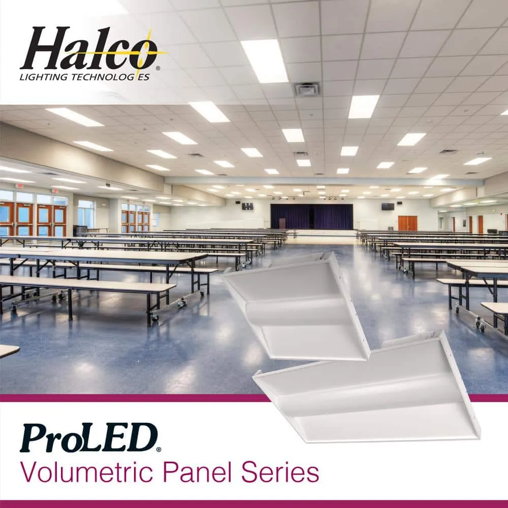 HALCO LIGHTING TECHNOLOGIES 1 ft. x 4 ft. 2190- 4437 Lumens Volumetric Integrated LED White Panel Light, Wattage and CCT Selectable 3500/4000/5000K, photo 4 of 5