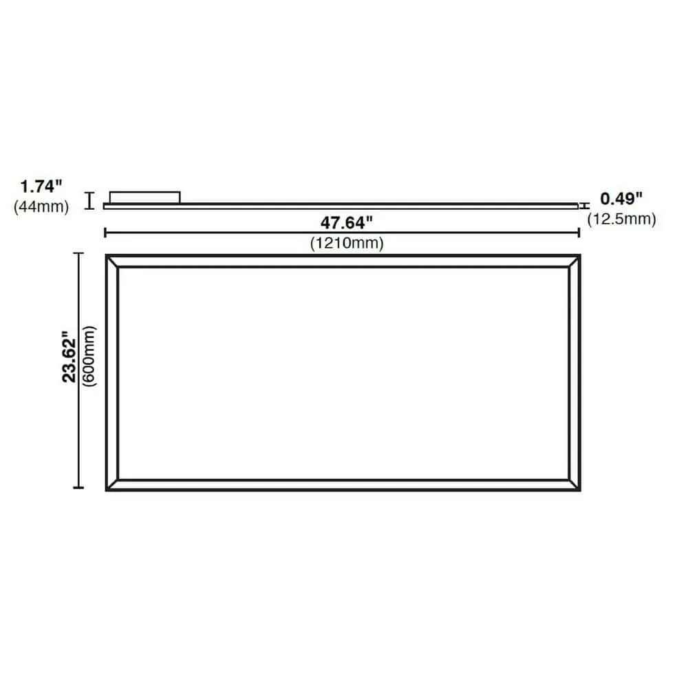 HALCO LIGHTING TECHNOLOGIES 2 ft. x 4 ft. 128-Watt Equivalent White Integrated LED Flat Panel Light, Lumen and Color Selectable, photo 4 of 5