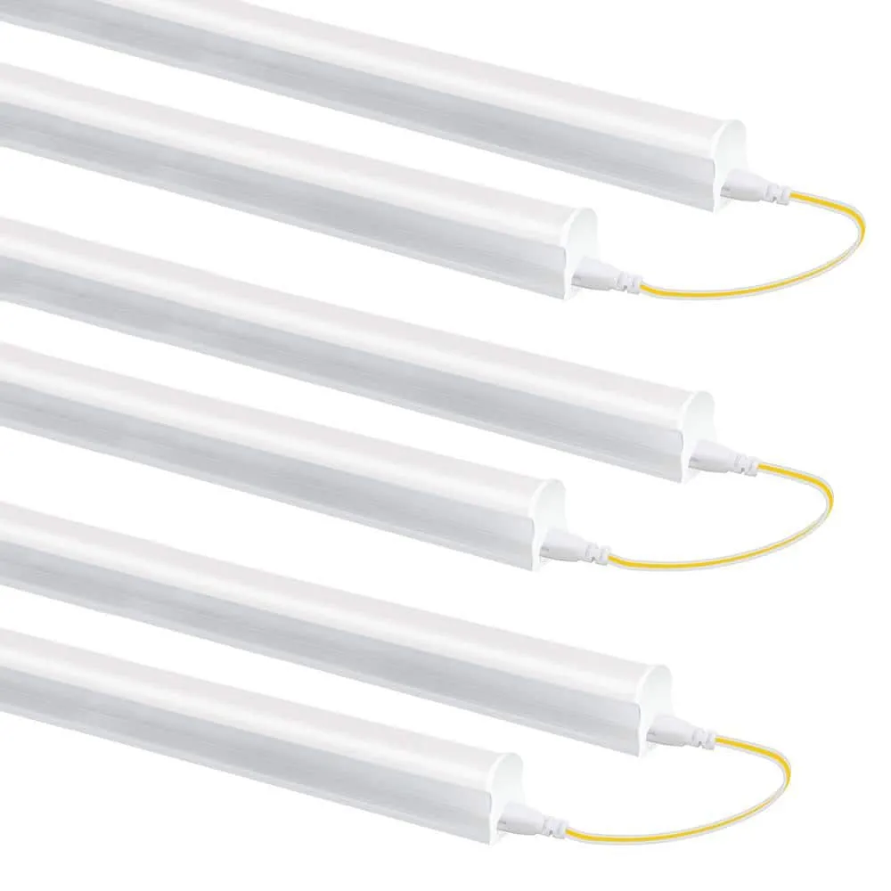 WYZM 4 ft. 80-Watt Equivalent LED T5 Shop Light 5000K Daylight,2200 Lumens,Linkable LED Shop Light(12-Pack), photo 10 of 11