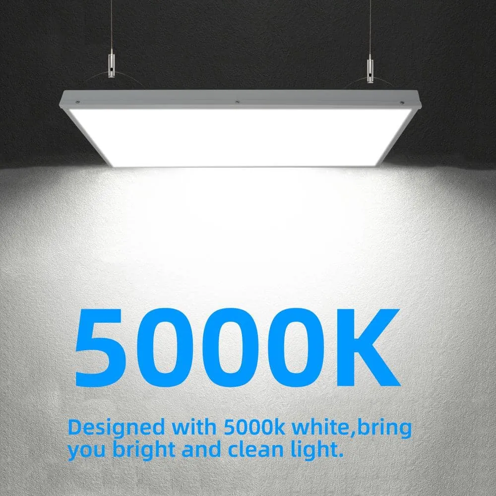 WYZM 2 ft. 400-Watt Equivalent Integrated LED White Shop High Bay Light with 16000 Lumens 5000K, photo 7 of 9