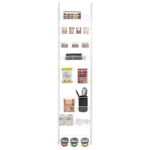 74 in. H White Metal Hanging Closet Organizer
