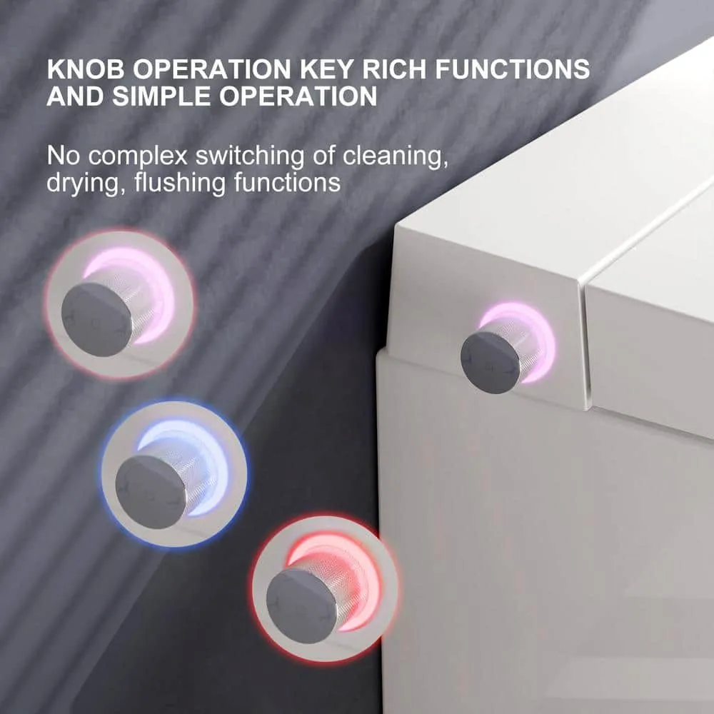 HOROW Wall Hung Elongated Smart Toilet Bidet with Night Light and Heated Seat, photo 10 of 10