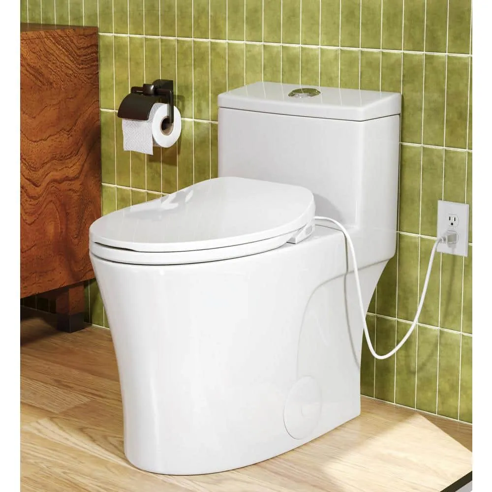 HOROW Elongated ADA Chair Height Bidet Toilet Combo with Electric Seat and Night Light, photo 3 of 3