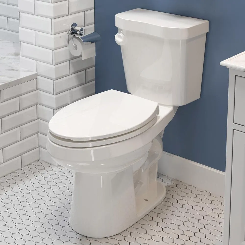 HOROW 17 in. ADA 1.28 GPF Elongated Toilet with Smart Bidet Seat - White, photo 2 of 2