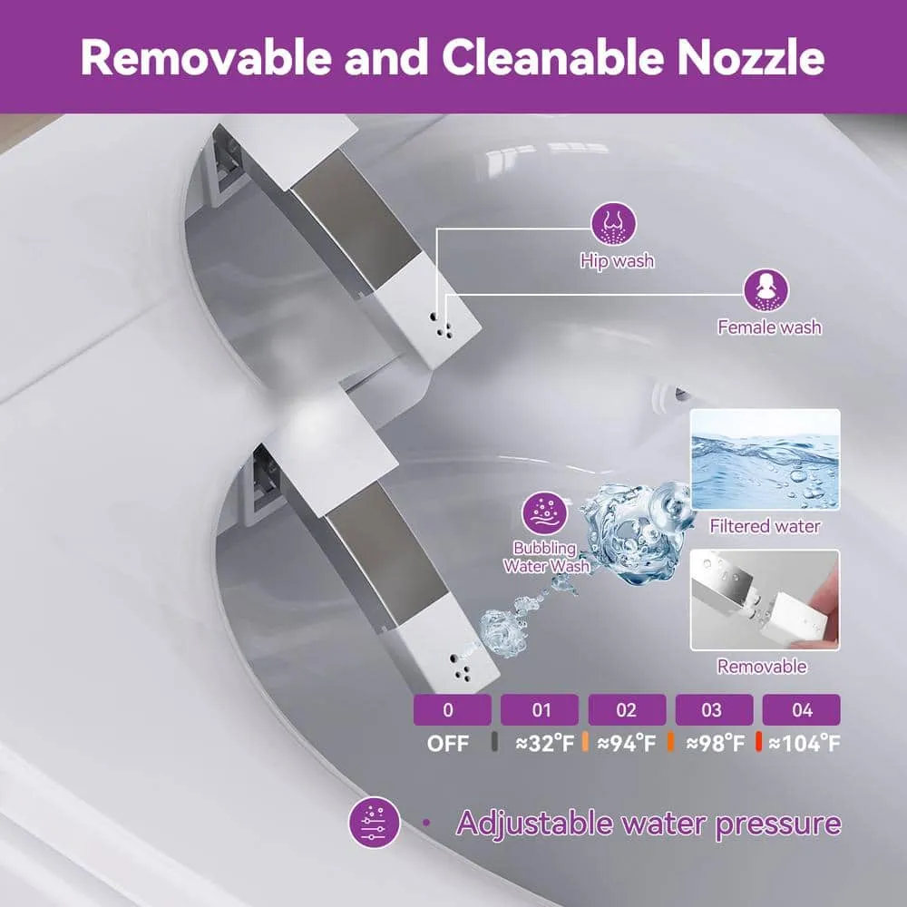 HOROW Elongated Smart Bidet Toilet with Rose Gold Backlid - Model HR-Y9, photo 5 of 10