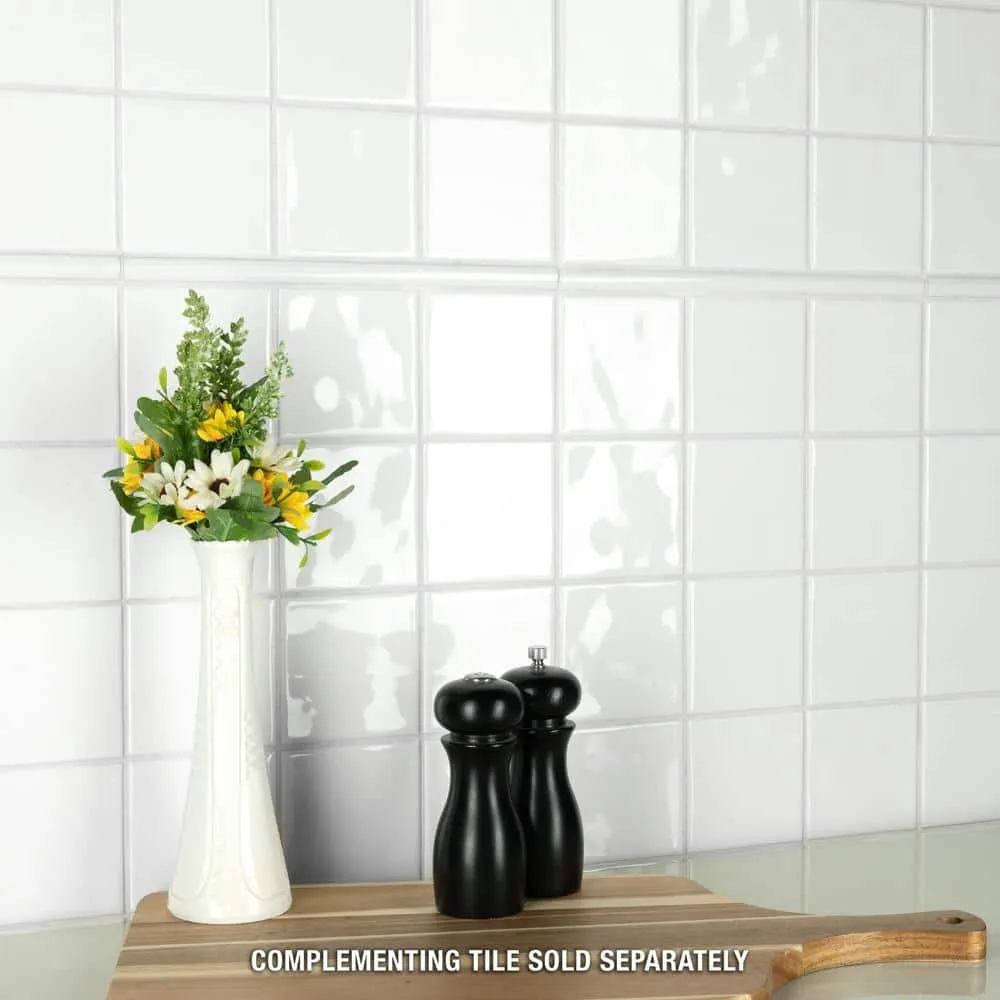 Merola Tile Twist Square White Ice 11-3/4 in. x 11-3/4 in. Ceramic Mosaic (9.79 sq. ft. /Case), photo 2 of 8