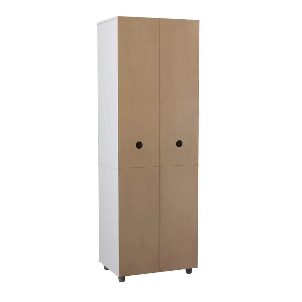 inval america LLC 23.62 in. W x 17.17 in. D x 70.47 in. H Kitchen Storage Cabinet and Pantry in White, photo 4 of 9