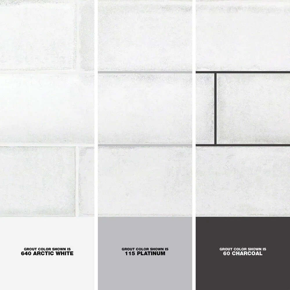 Ivy Hill Tile Moze White 3 in. x 12 in. 9 mm Ceramic Wall Tile (22-Piece) (5.38 sq. ft./Box), photo 3 of 8