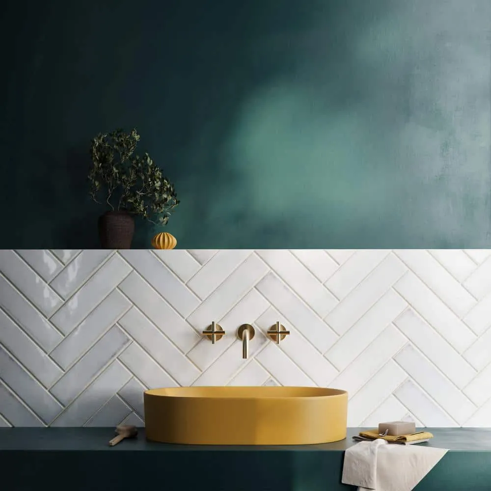 Ivy Hill Tile Moze White 3 in. x 12 in. 9 mm Ceramic Wall Tile (22-Piece) (5.38 sq. ft./Box), photo 2 of 8