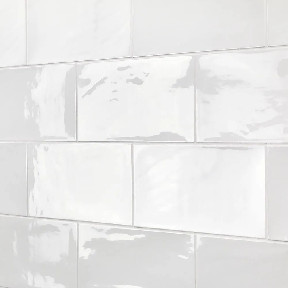 Ivy Hill Tile Barbados White 5 in. x 10 in. 9 mm Polished Ceramic Wall Tile (30 Pieces, 9.9 sq. ft. per Box), photo 6 of 7