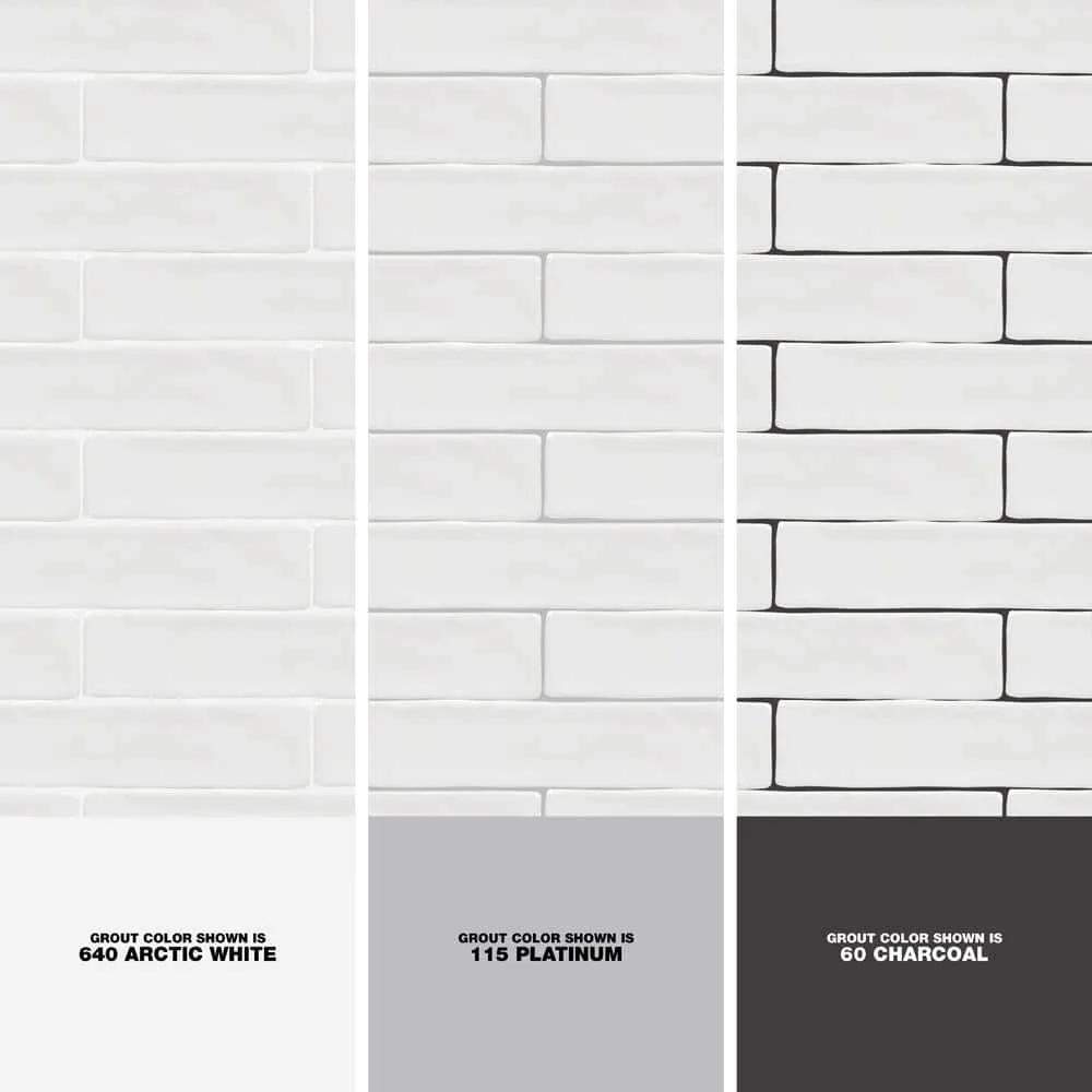 Ivy Hill Tile Newport White 2 in. x 10 in. x 11mm Polished Ceramic Subway Wall Tile (40 Pieces, 5.38 sq. ft. per Box), photo 3 of 8