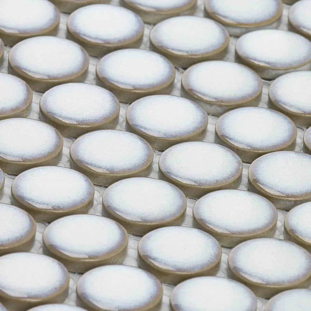 Ivy Hill Tile Joy Edged White 12.32 in. x 12.99 in. Polished Ceramic Floor and Wall Mosaic Tile (1.11 Sq. Ft./Each), photo 3 of 5