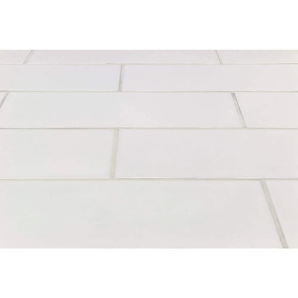 Ivy Hill Tile Essential White 4 in. x 12 in. x 6mm Polished Ceramic Subway Wall Tile (9.68 sq. ft./case), photo 2 of 6