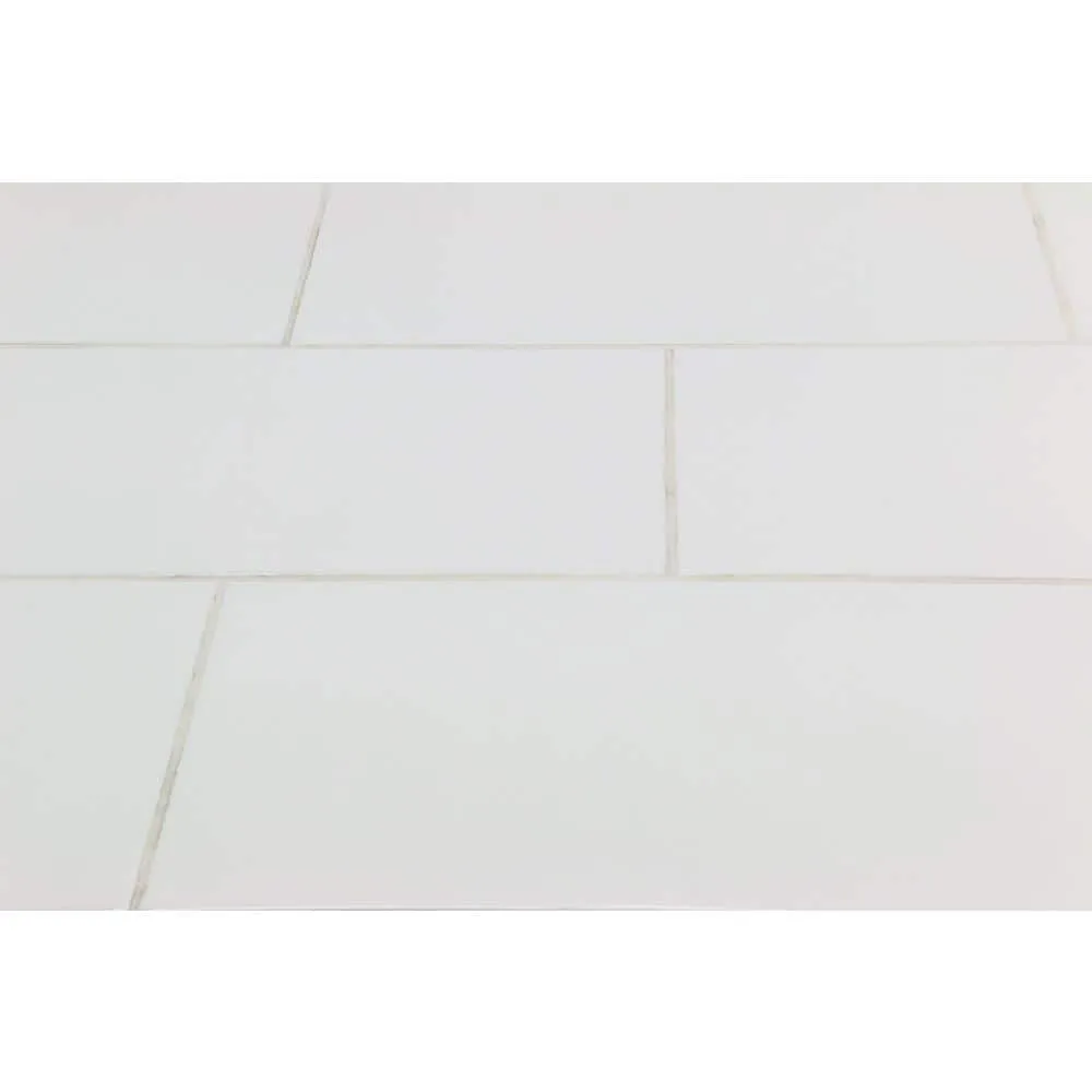 Ivy Hill Tile Essential White 8 in. x 16 in. x 8.5 mm Polished Ceramic Wall Tile (25 Pieces, 21.52 sq. ft. per Box), photo 6 of 6