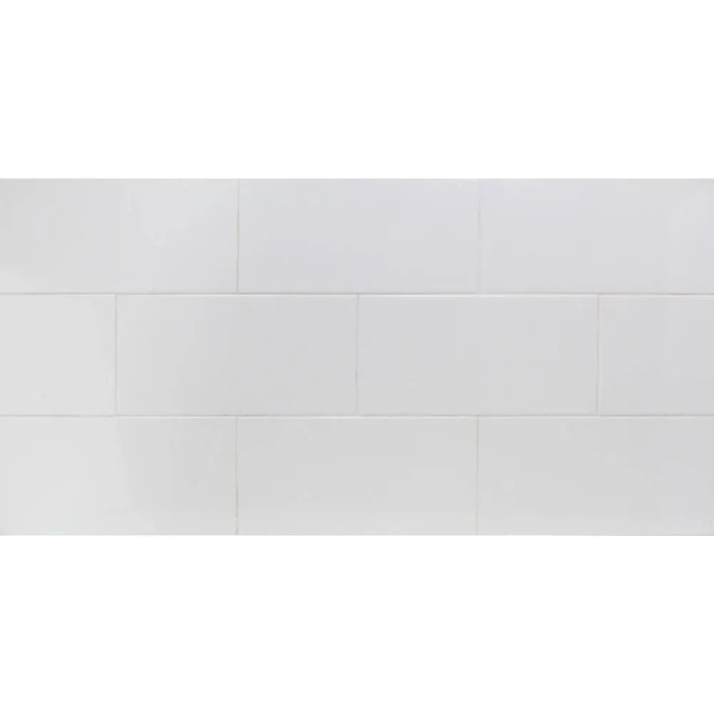 Ivy Hill Tile Essential White 8 in. x 16 in. x 8.5 mm Polished Ceramic Wall Tile (25 Pieces, 21.52 sq. ft. per Box), photo 5 of 6