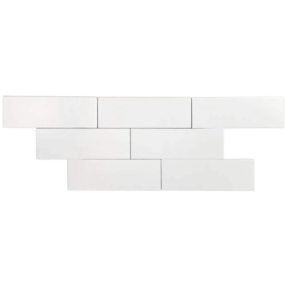 Ivy Hill Tile Barnet White 3 in. x 9 in. x 10mm Matte Ceramic Subway Wall Tile (30 pieces / 5.16 sq. ft. / box), photo 6 of 7