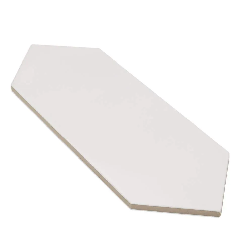 Ivy Hill Tile Russell White 4 in. x 12 in. 10 mm Matte Porcelain Subway Floor and Wall Tile (40 pieces, 10.76 sq. ft. per Box), photo 6 of 7