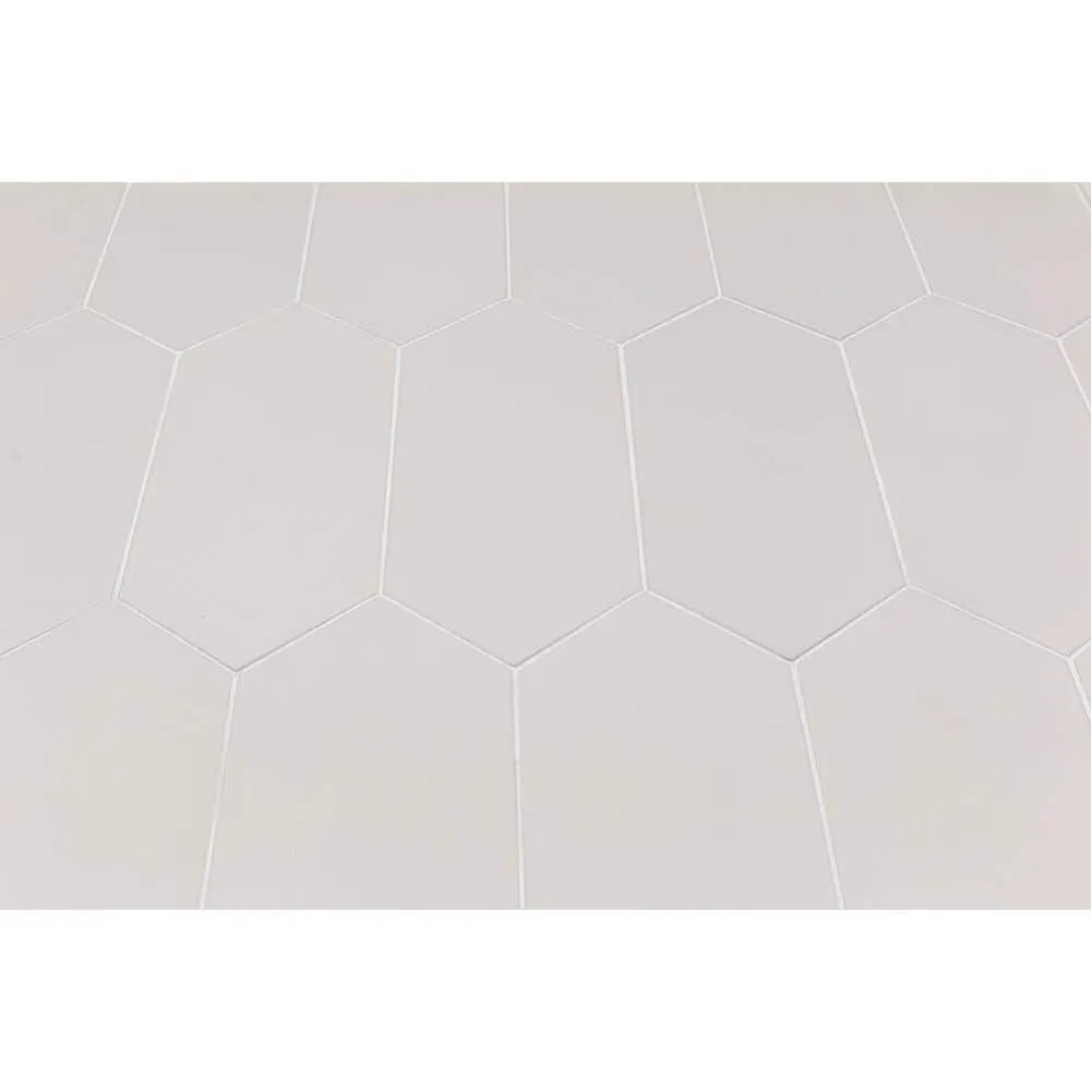Ivy Hill Tile Russell White 4 in. x 12 in. 10 mm Matte Porcelain Subway Floor and Wall Tile (40 pieces, 10.76 sq. ft. per Box), photo 4 of 7