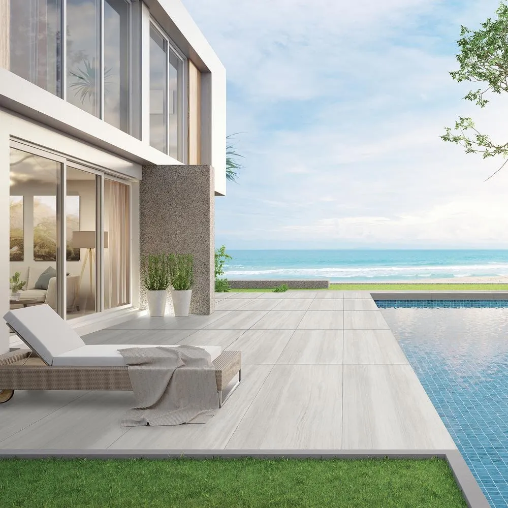 Ivy Hill Tile Atlanta White 23.45 in. x 47.07 in. Matte Travertine Look Porcelain Floor and Wall Tile (31 sq. ft./Case), photo 2 of 8