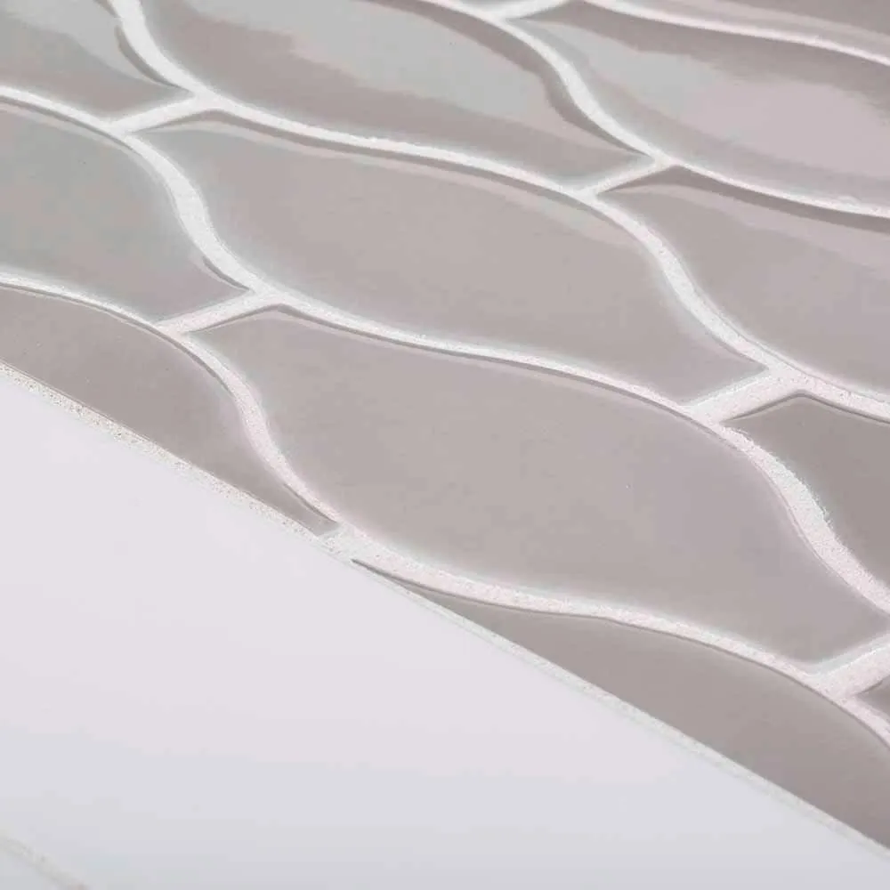 Jeffrey Court Allegro White 3 in. x 12 in. Glossy Ceramic Wall Tile (16.5 sq. ft. / Case), photo 5 of 5