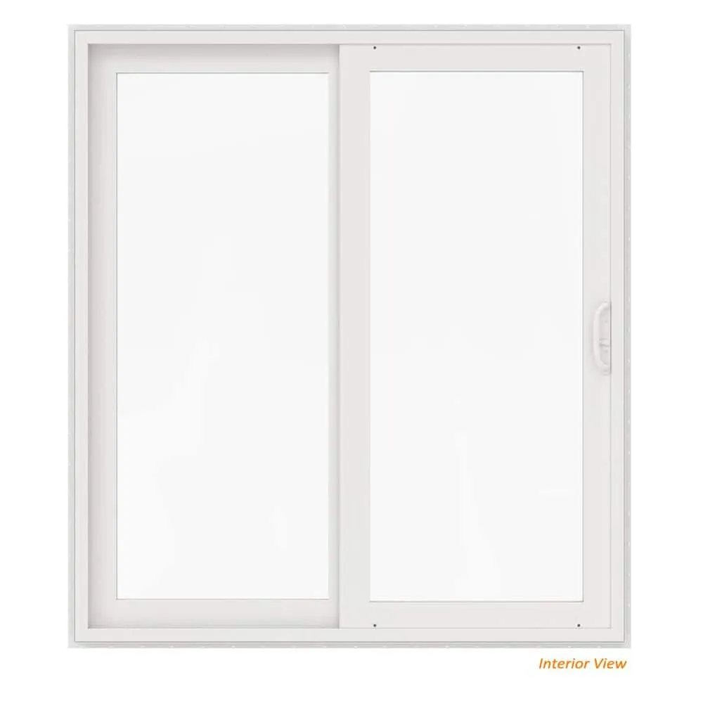 JELD-WEN V-4500 72 in. x 80 in. White Vinyl Left-Hand Full Lite Sliding Patio Door, photo 3 of 8