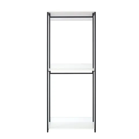 Fiona 32 in. W White Freestanding Wood Closet System Tower