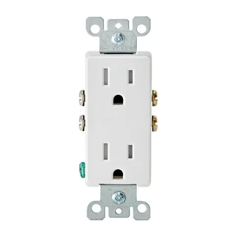 Decora 15A Tamper-Resistant Duplex Outlet
