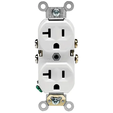 20A Commercial Duplex Outlet (White)