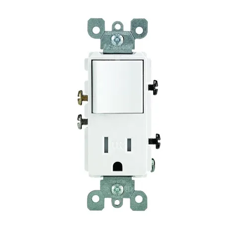 Decora 15A Tamper-Resistant Combo Switch/Outlet