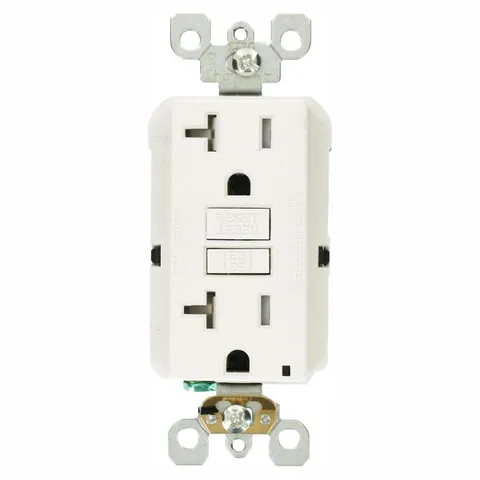 20A SmartlockPro Slim Tamper-Resistant GFCI Duplex Outlet