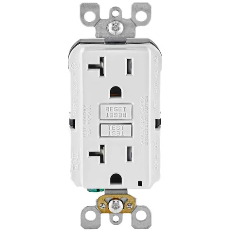 20A SmartlockPro Tamper-Resistant GFCI Outlet (White)