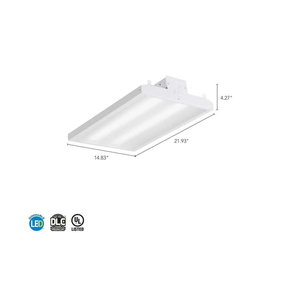 Lithonia Lighting Contractor Select I-Beam Series 2 ft. 200-Watt Equivalent Integrated LED Dimmable White High Bay Light Fixture, 5000K, photo 3 of 13