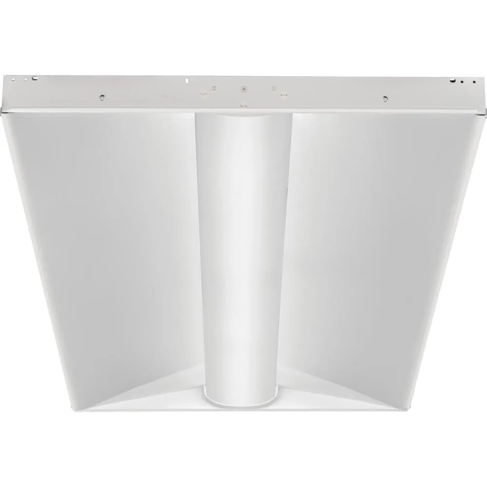 Lithonia Lighting Contractor Select 2 ft. x 4 ft. 128-Watt Integrated LED White 4000 Lumens 4000K Curved Center Basket Troffer (1-Pack), photo 5 of 8