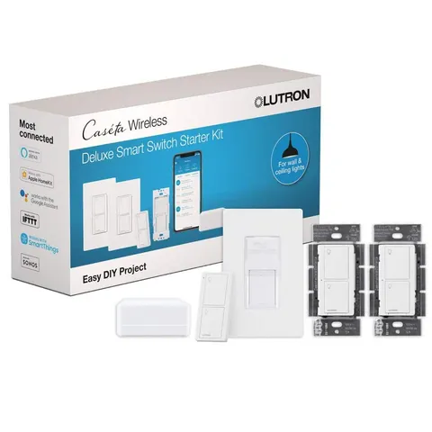 Caseta Smart Light Switch Kit with Hub and Remote