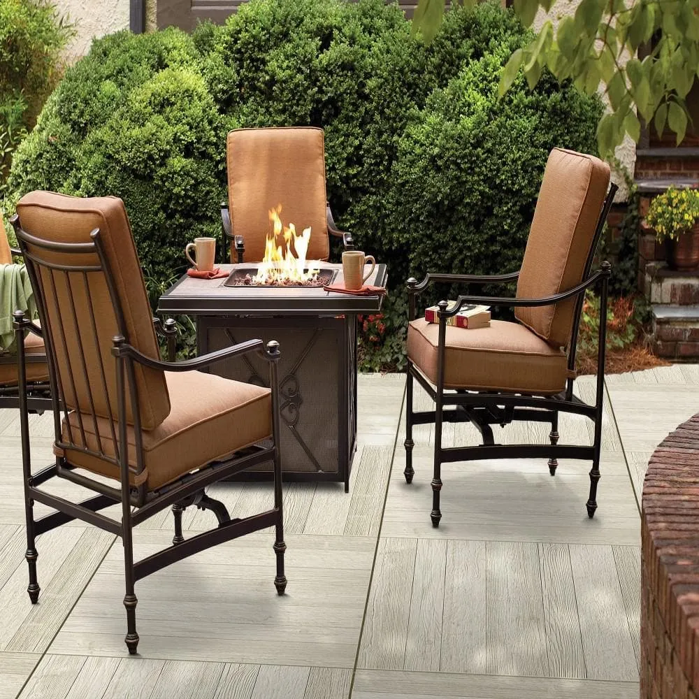 Corso Italia Sample - Foresta White 6 in. x 6 in. x 0.75 in. Wood Look Porcelain Paver, photo 3 of 5