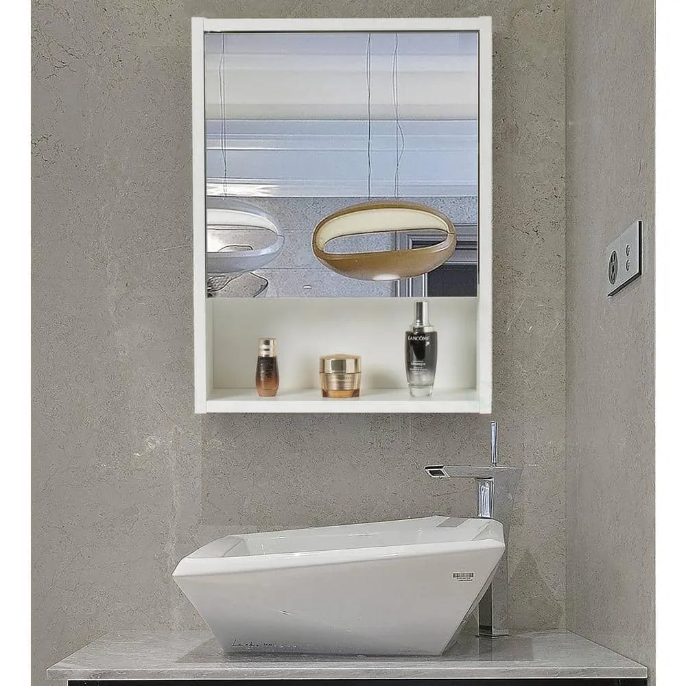 Unbranded 17.5 in. x 23.5 in. Surface Mount Medicine Cabinet Bathroom Storage, Mirrored Vanity Medicine Chest with 3 Shelves, photo 2 of 6