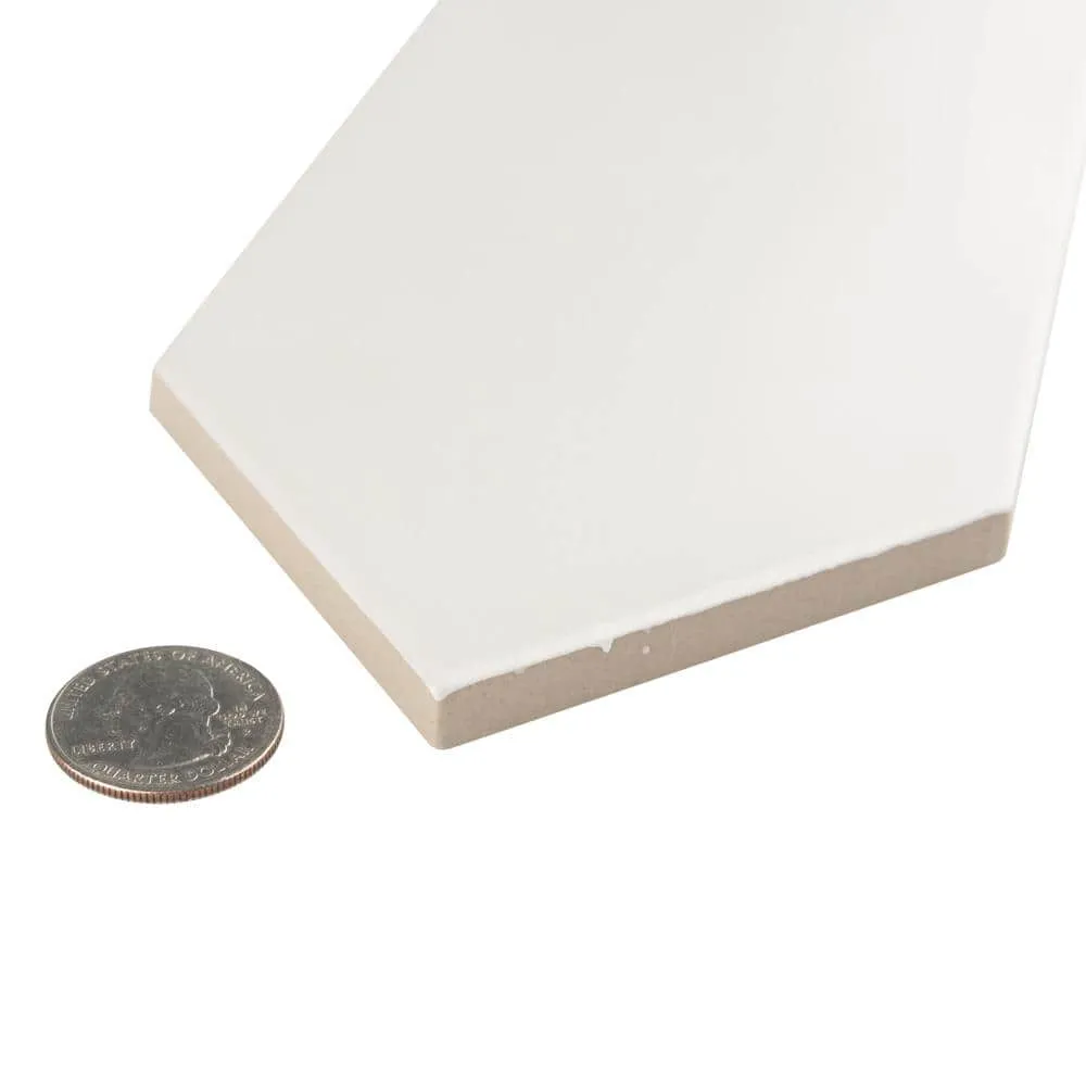 Merola Tile Kite Light Grey 4 in. x 11-3/4 in. Porcelain Subway Floor and Wall Tile (11.81 sq. ft. / case), photo 7 of 8
