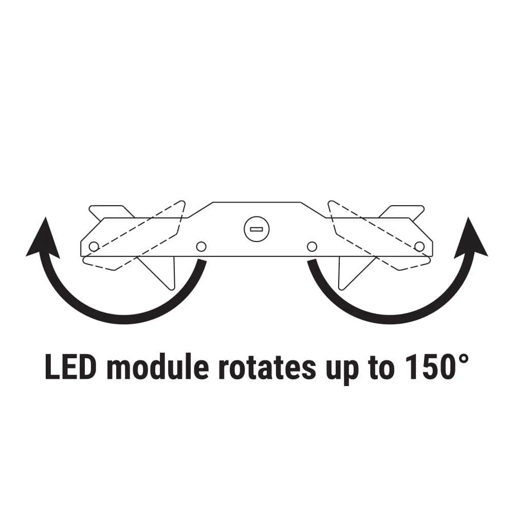 Metalux 2 ft./26 in. 600-Watt Equivalent, Integrated LED, Dimmable White High Bay Light 23000 Lumens 5000K w/Aimable Optics, photo 8 of 9