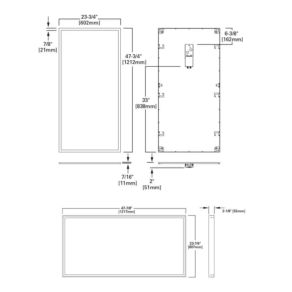 Metalux 2 ft. x 4 ft. White Integrated LED Commercial Grade Recessed Panel 80CRI, 40-Watt at 4000K 4858 Lumens, photo 6 of 8