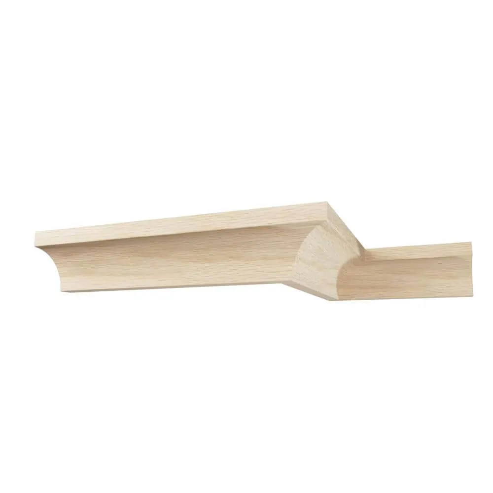 Ekena Millwork WM86 0.56 in. D x 1.63 in. W x 96 in. L Wood (White Oak) Crown Moulding, photo 10 of 13