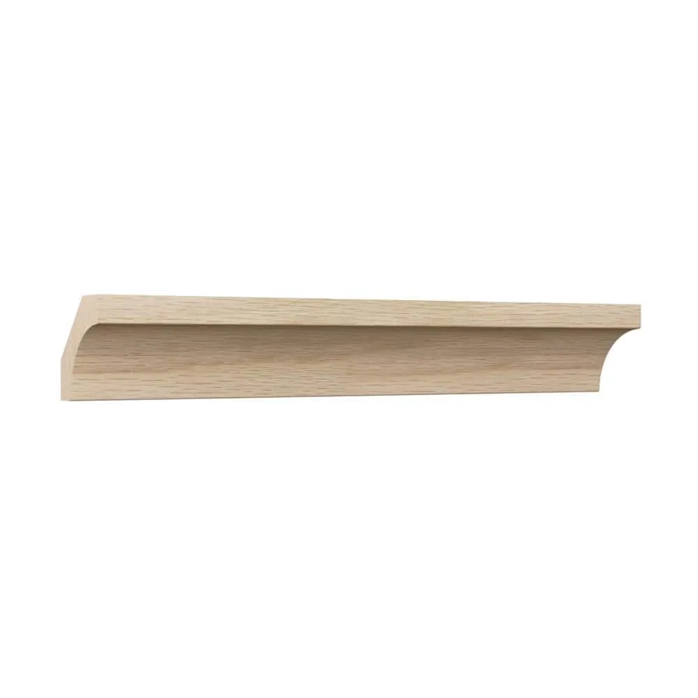 Ekena Millwork WM86 0.56 in. D x 1.63 in. W x 96 in. L Wood (White Oak) Crown Moulding, photo 3 of 13