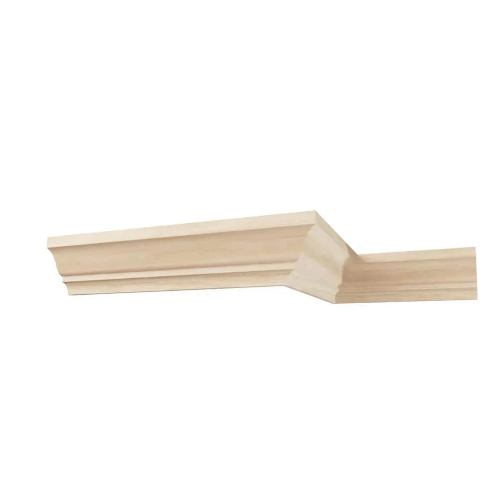 Ekena Millwork WM52 0.56 in. D x 2.75 in. W x 96 in. L Wood (White Oak) Crown Moulding, photo 10 of 13