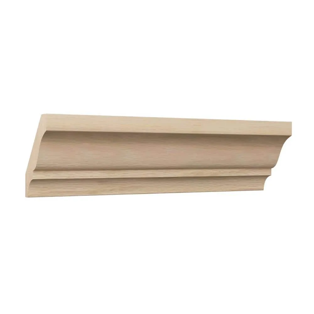 Ekena Millwork WM52 0.56 in. D x 2.75 in. W x 96 in. L Wood (White Oak) Crown Moulding, photo 3 of 13