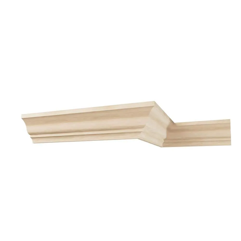 Ekena Millwork WM48 0.56 in. D x 4.25 in. W x 96 in. L Wood (White Oak) Crown Moulding, photo 9 of 12