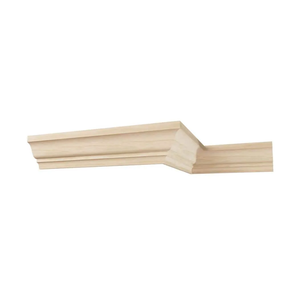 Ekena Millwork WM49 0.56 in. D x 3.63 in. W x 96 in. L Wood (White Oak) Crown Molding, photo 10 of 13